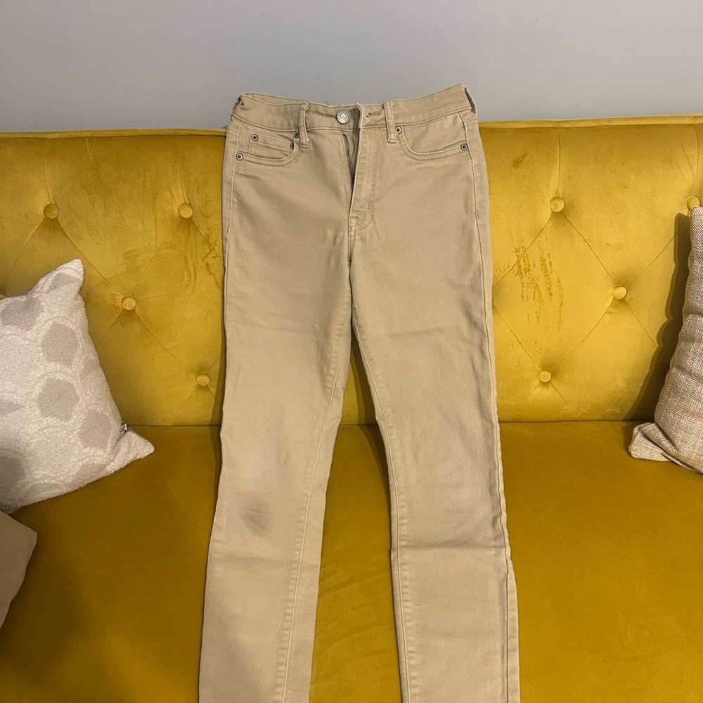 Aeropostale Women's Beige Skinny Jeans